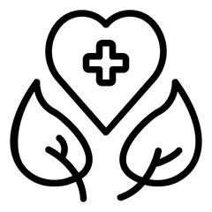 Healthy Icon in Line Style