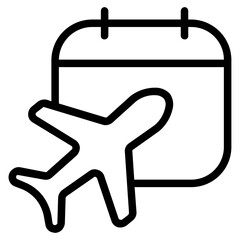 Vacation Icon in Line Style