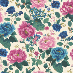 Plant leaves and flower textures, exquisite vector floral patterns.