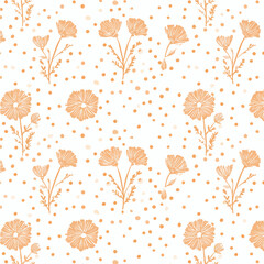 Plant leaves and flower textures, exquisite vector floral patterns.