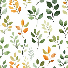 Plant leaf texture, exquisite vector pattern.