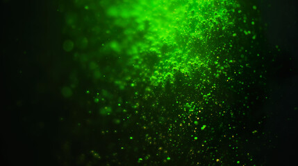 Abstract representation of magnesium-rich food with vibrant green hues and sparkling particles, symbolizing hidden nutritional power.