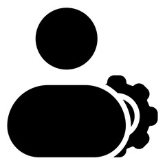 Account Icon in Solid Style