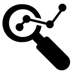 Analysis Icon in Solid Style