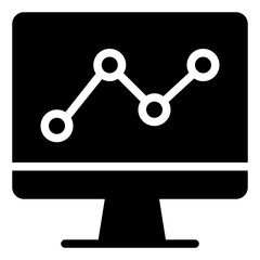 Analytics Icon in Solid Style