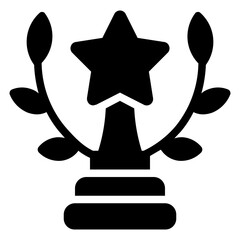 Award Icon in Solid Style