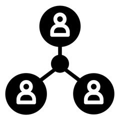 Connection Icon in Solid Style