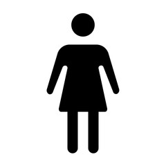Woman Icon in Solid Style