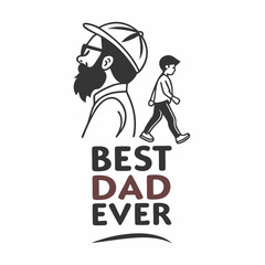 Father and son walking together best dad