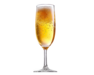 Champagne glass drink alcohol beverage celebration sparkling isolated white elegant festive bubbles clear transparent luxury party refreshment cold golden flute drinkware classic sophisticated