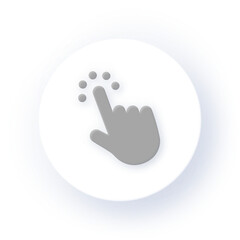 Neumorphism Icon Magic Wand Icon Soft Drop Shadow on Dark Background Neumorphic UI UX Design User Interface Neumorphism Shadow