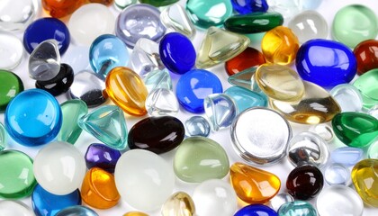 Chaotic Glass Shapes Background.