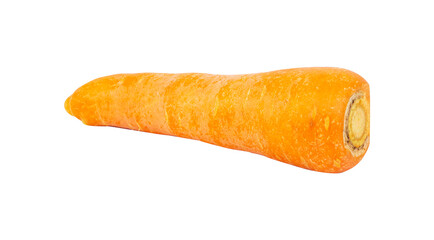 fresh carrot isolated on white background