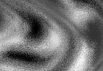 Black Foil with Wrinkled and Textured Surface Abstract Background
