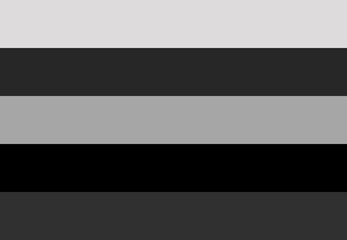 Monochrome Horizontal Stripes Background with Varying Shades of Grey and Black