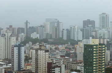 Naklejka premium View of the city of Belo Horizonte, from the Gutierrez neighborhood, state of Minas Gerais, Brazil