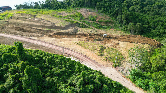 stockpile for stone crush in berau city