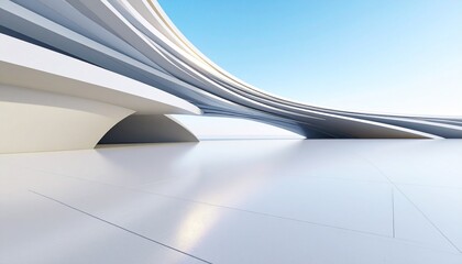 3d illustration of abstract architecture background, geometric