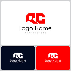Obraz premium RC logo vector. concept logo