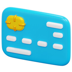 3D Credit Card Icon