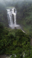 Tad Yuang Waterfall and landscape of natural in southern Laos,ASIA.