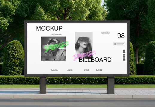Horizontal Billboard Mockup Banner