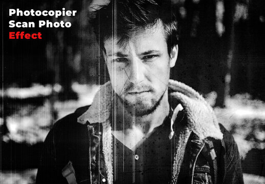 Photocopier Analog Photo  Scanner Distortion Effect