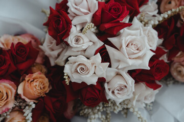 wedding bouquet of roses