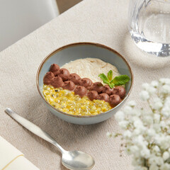 Passion fruit pudding
