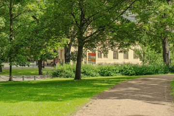 Summer Greenery and City Scenes in Oslo’s Slottparken Area 오슬로 슬로트파르켄 지역의 여름 초록과 도시 풍경