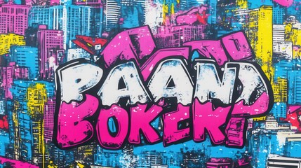 Obraz premium Bold Graphic Streetwear Design with Abstract Geometric Patterns