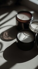 Scented candles in varying shades