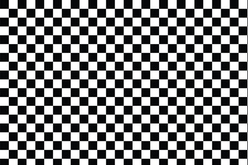 Fototapeta premium Black and white chess pattern. Checkerboard seamless vector illustration. eps 10
