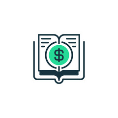 College Fund Two Tone Color Icon. linear style sign for mobile concept and web design. Outline vector icon.