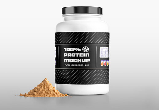 Supplement Jar Mockup