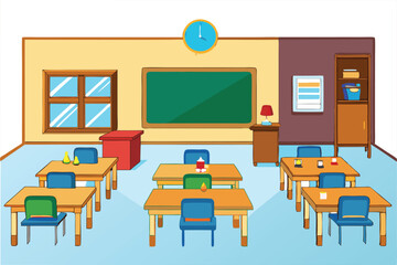 Bright and Inviting Classroom A Welcoming Learning Space for Students