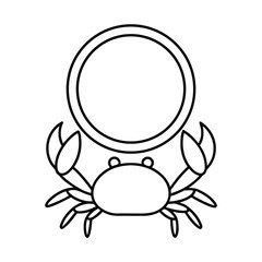 vector illustration of a lobster