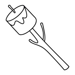 hand drawn vector illustration of a spoon
