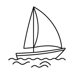 sailing ship vector