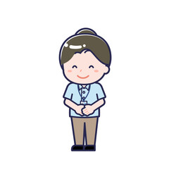介護士／ななめ／女性 01