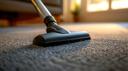 Vacuum cleaner head on carpet