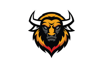 vector illustration of a bull