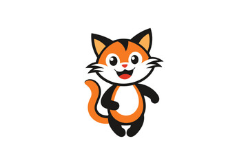 Obraz premium red fox cartoon