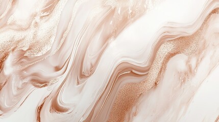 Fototapeta premium A beautiful abstract design featuring flowing, warm colors and glittering textures.
