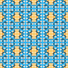 seamless pattern with floral elements