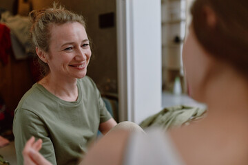 Smiling middle age woman enjoying wellness and healthy lifestyle, engaged in active community and...