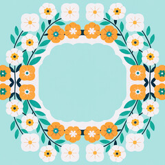 seamless pattern with floral elements