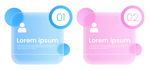 Business and Technology Infographic Glasmorphism