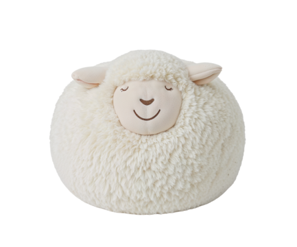 Adorable Plush Sheep Ottoman, A Cozy and Charming Accent Piece for Kid's Room Decor or Living Space