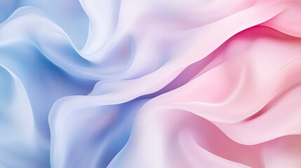 Obraz premium Delicate, flowing fabric with soft pastel hues.